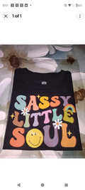 Custom sassy little soul t-shirt size 4T toddler