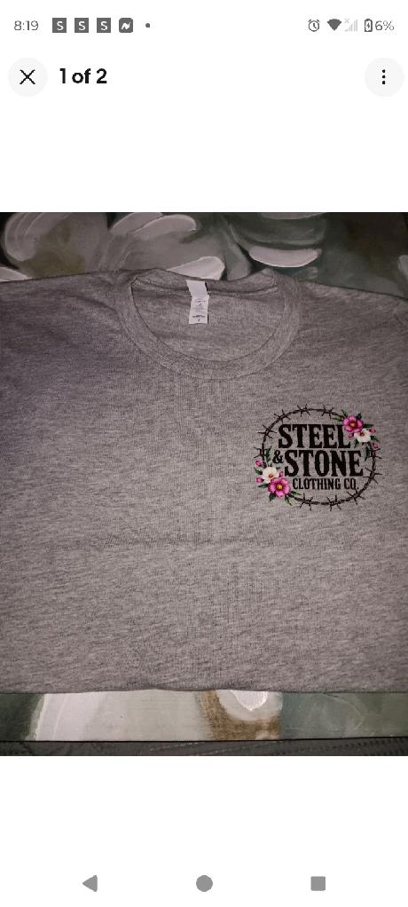 Womens steel & stone clothing co t-shirt size small